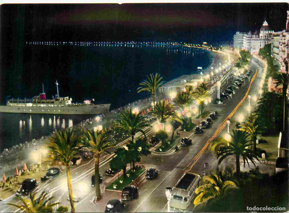 Postcards: Francia - Carte Postale - 06 - Nice - Nice la nuit - la promenade des anglais - Automobiles - CPM -