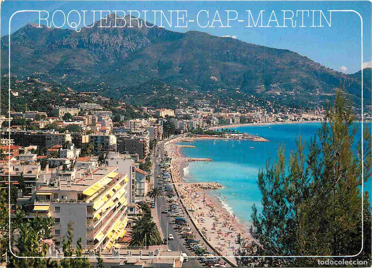Postcards: Francia - Carte Postale - 06 - Roquebrune-cap-martin - La plage au fond menton - CPM - Voir Scans Re