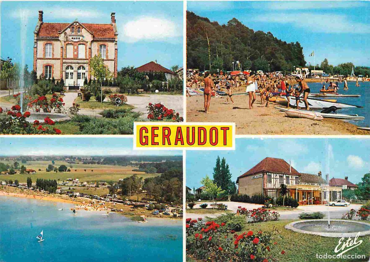 Postcards: Francia - Carte Postale - 10 - Geraudot - Multivues - La mairie La plage Vue g&eacute;n&eacute;rale a&eacute;rienne Les t