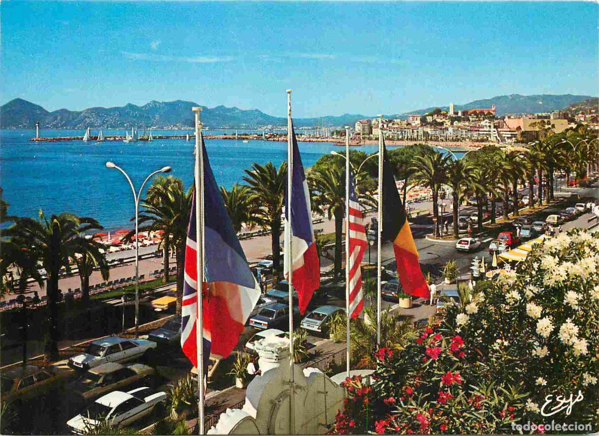 Postales: Francia - Carte Postale - 06 - Cannes - La croisette et le suquet vus du carlton h&ocirc;tel au loin &agrave; gau