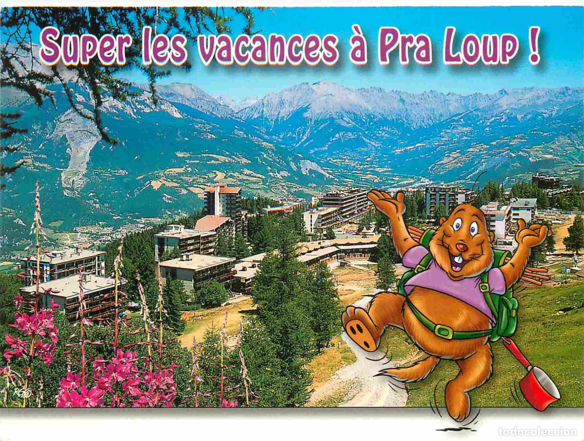 Postcards: Francia - Carte Postale - 04 - Pra loup - Panorama de la station face &agrave; la vall&eacute;e vers barcelonnette