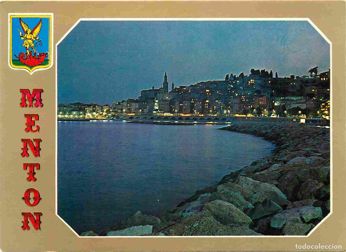 Postales: Francia - Carte Postale - 06 - Menton - Vue g&eacute;n&eacute;rale - Nocturne - CPM - Voir Scans Recto-Verso
