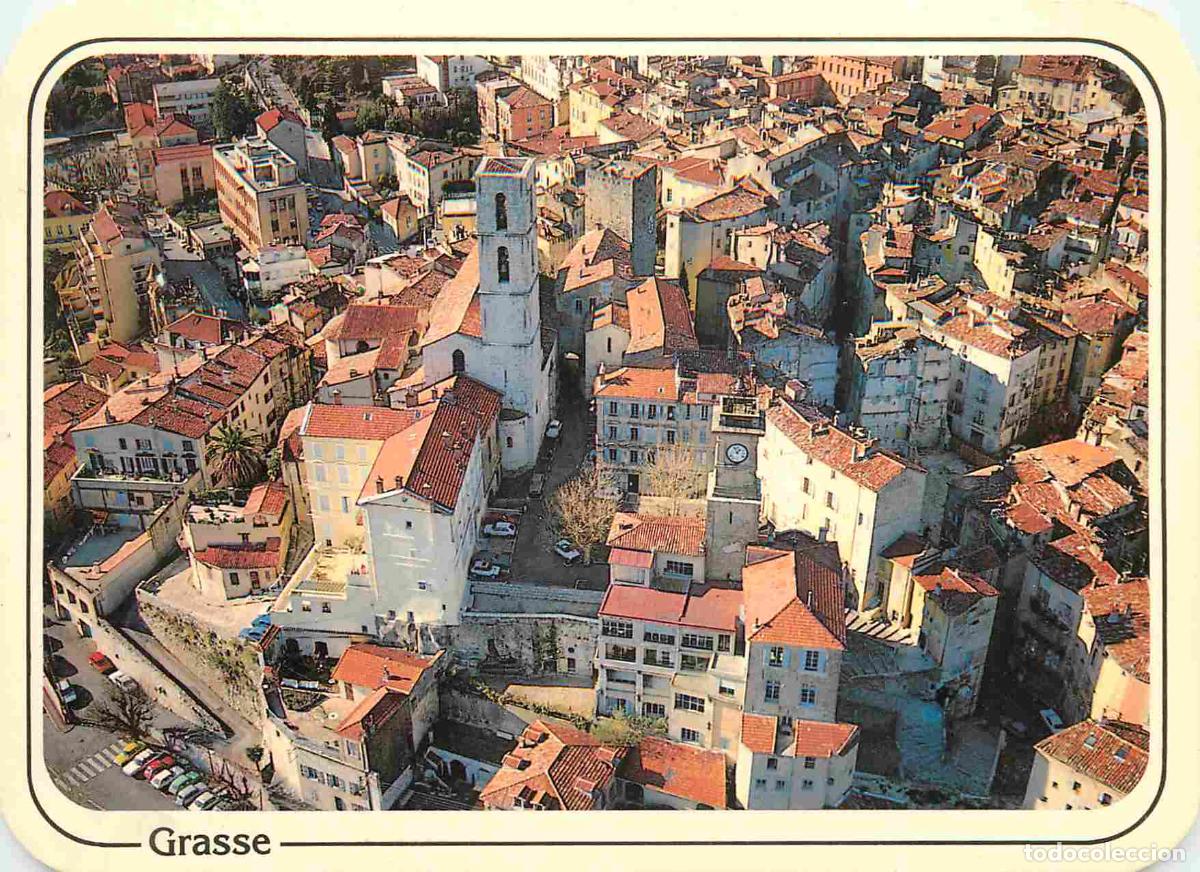 Postales: Francia - Carte Postale - 06 - Grasse - La Cath&eacute;drale et la Mairie - vue a&eacute;rienne - CPM - Voir Scans