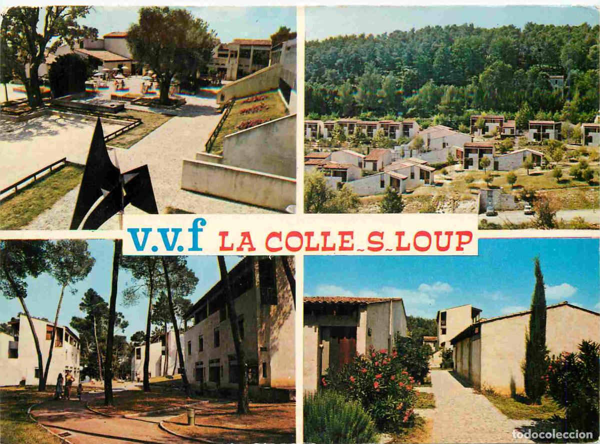 Cartes Postales: Francia - Carte Postale - 06 - La colle sur loup - Village vacances familles - Multivues - La place