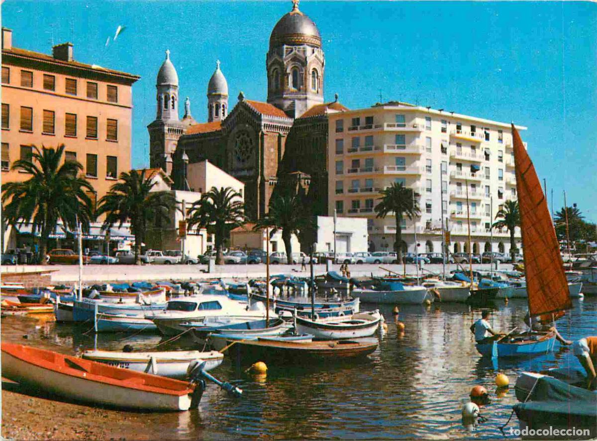 Cartes Postales: Francia - Carte Postale - 83 - Saint-raphael - Le port - vue sur la cath&eacute;drale - Bateaux - CPM - Voi