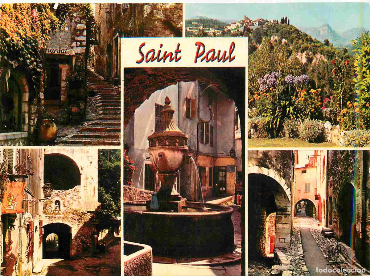Postkarten: Francia - Carte Postale - 06 - Saint-Paul-de-Vence - Multivues - Mont&eacute;e de l'Eglise Vue g&eacute;n&eacute;rale Le