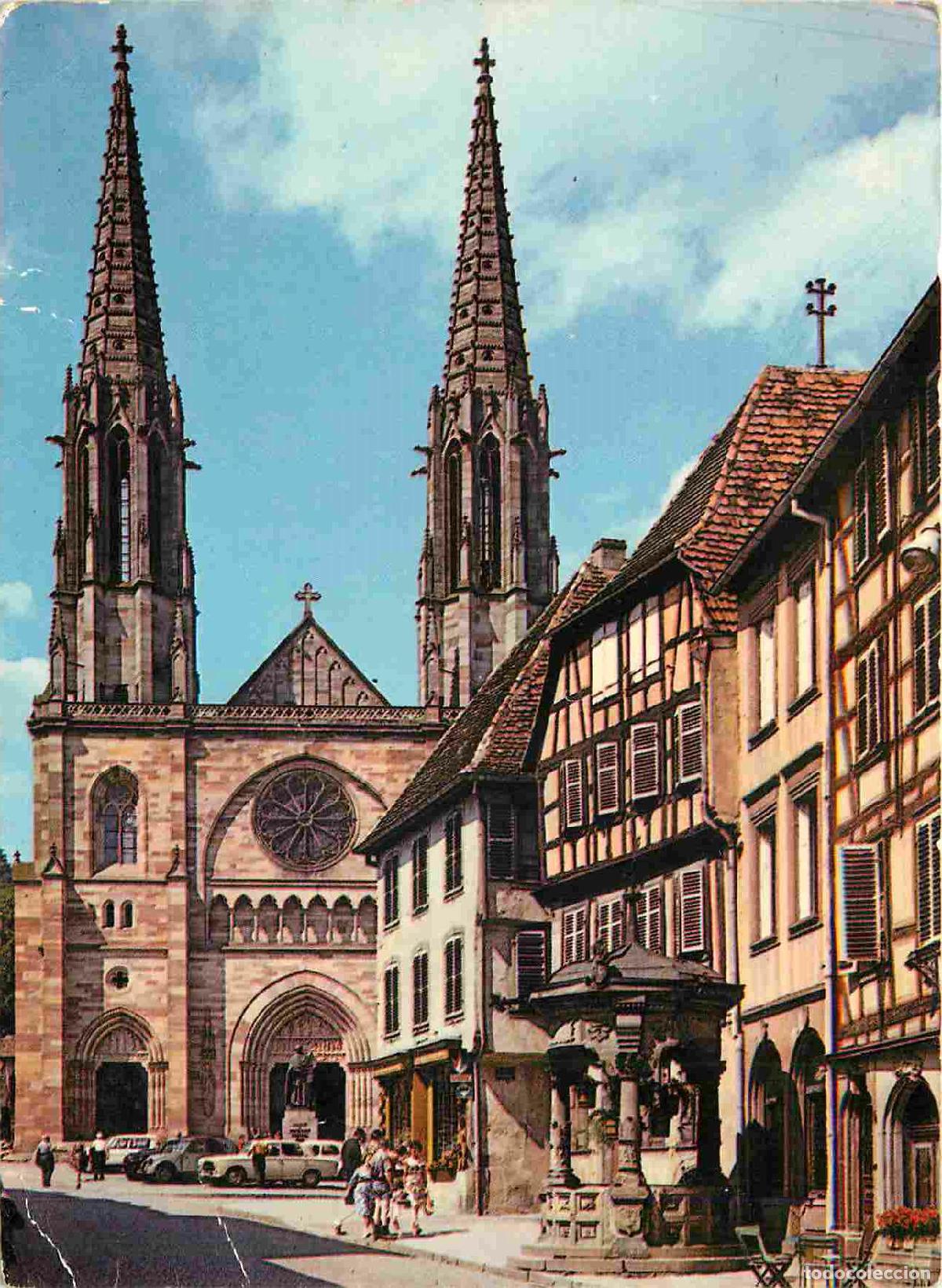 Cartes Postales: Francia - Carte Postale - 67 - Obernai - L'eglise et le puits &agrave; six seaux - CPM - Etat froissures -