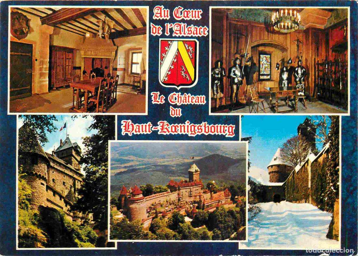 Cartes Postales: Francia - Carte Postale - 67 - Orschwiller - le ch&acirc;teau du haut-koenigsbourg altitude 757 m - Multiv