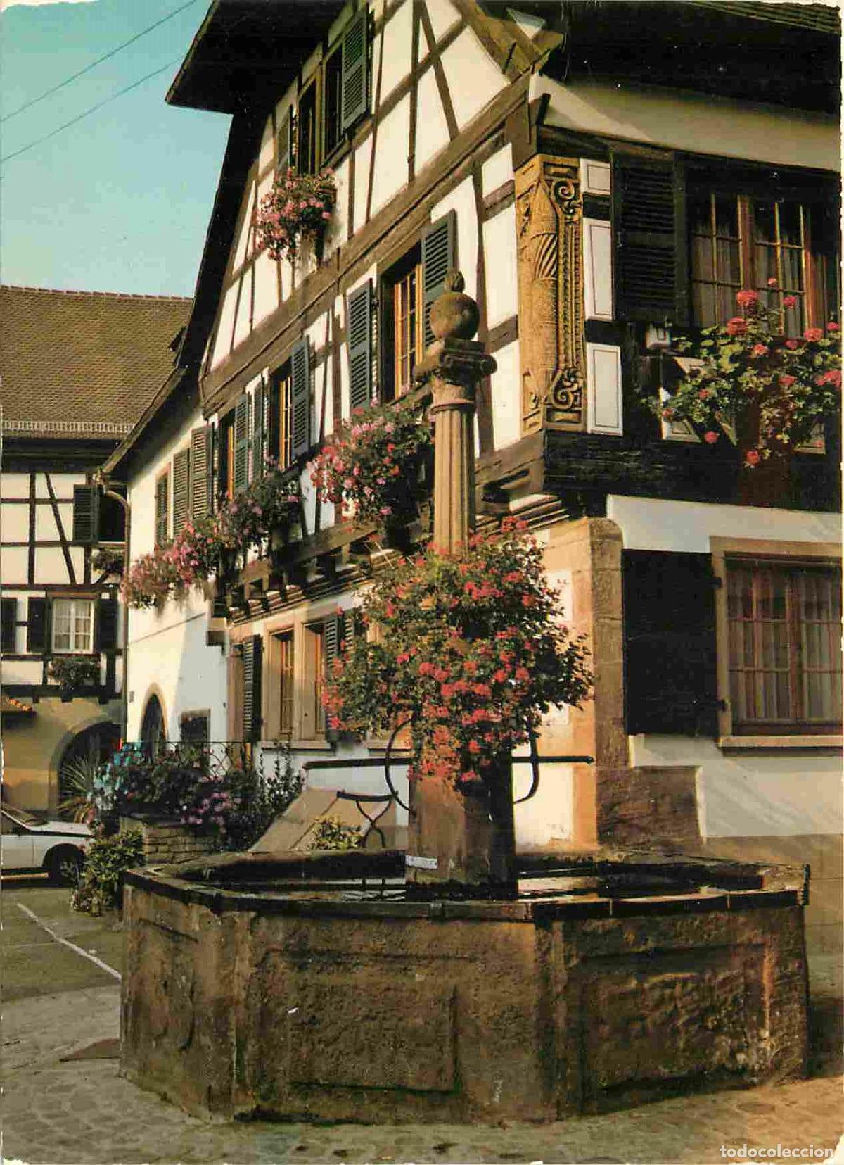 Cartes Postales: Francia - Carte Postale - 68 - Saint-hippolyte - Vieille maison et fontaine richement fleuries - CPM