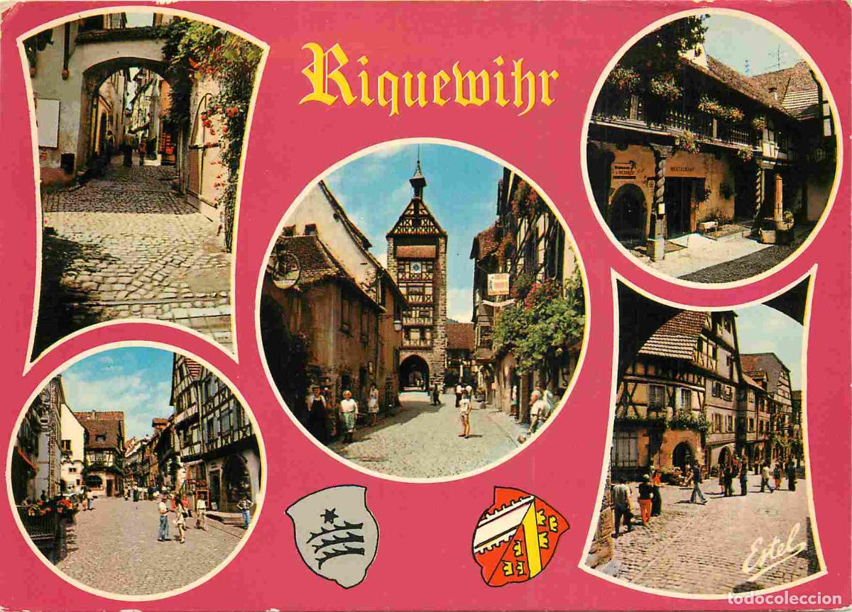 Cartes Postales: Francia - Carte Postale - 68 - Riquewihr - Multivues - La rue des Juifs La cour des Cigognes Le Dold