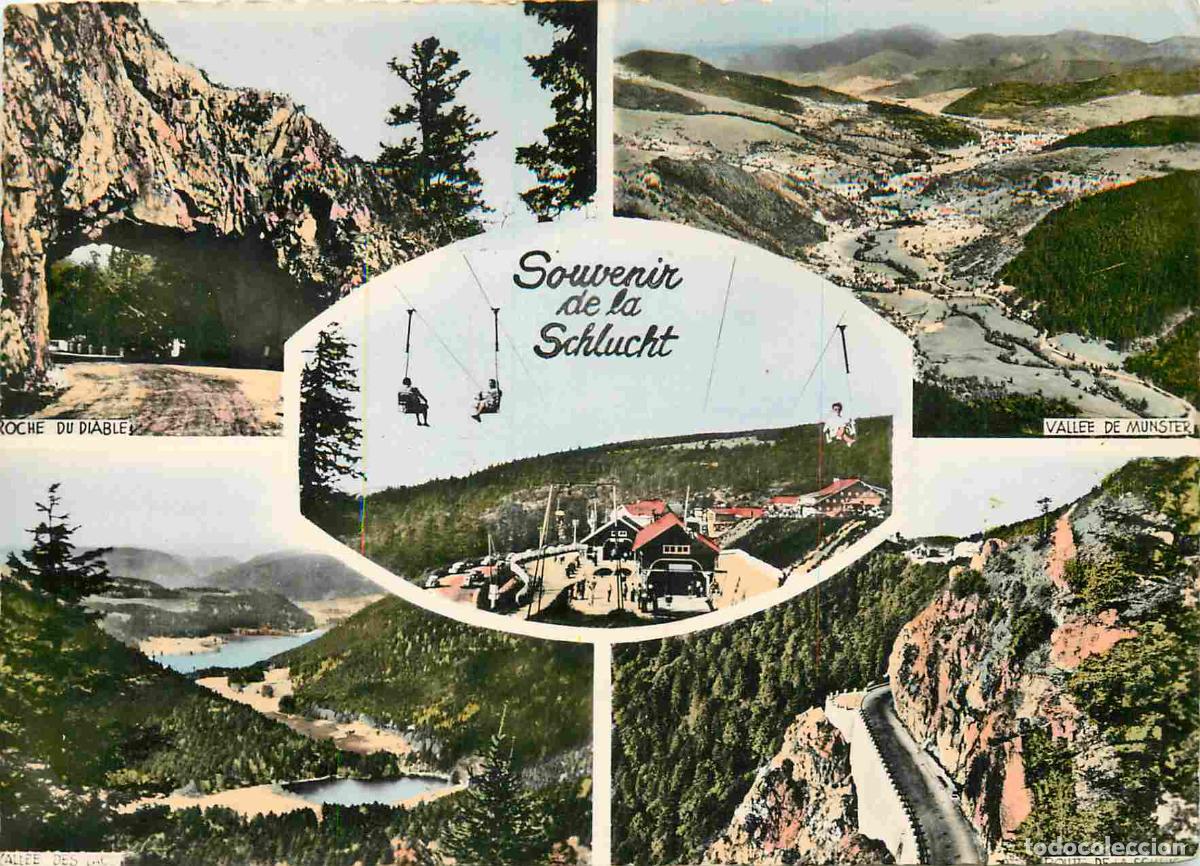 Cartes Postales: Francia - Carte Postale - 68 - La schlucht - Multivues - Roche du diable Vallee de munster Vallee de