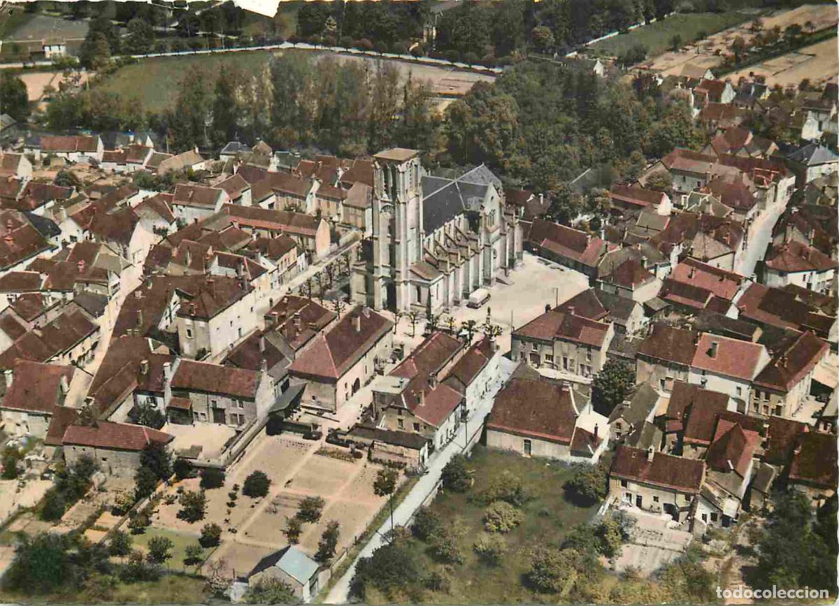 Cartes Postales: Francia - Carte Postale - 10 - Essoyes - Vue a&eacute;rienne sur le centre - Mention Photographie V&eacute;ritable