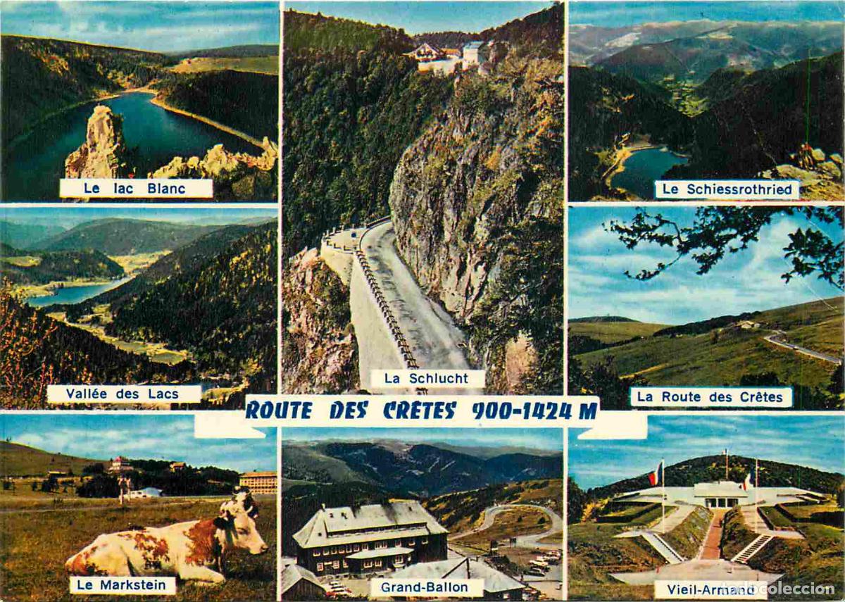 Postcards: Francia - Carte Postale - 68 - Route des cr&ecirc;tes - Multivues - le lac blanc le schiessrothried vall&eacute;e