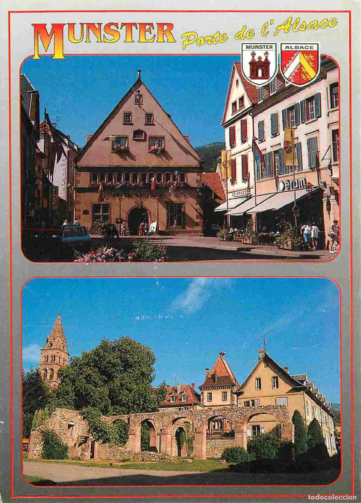 Postcards: Francia - Carte Postale - 68 - Munster - Multivues - l'h&ocirc;tel de ville ruines de l'abbaye - CPM - Voi