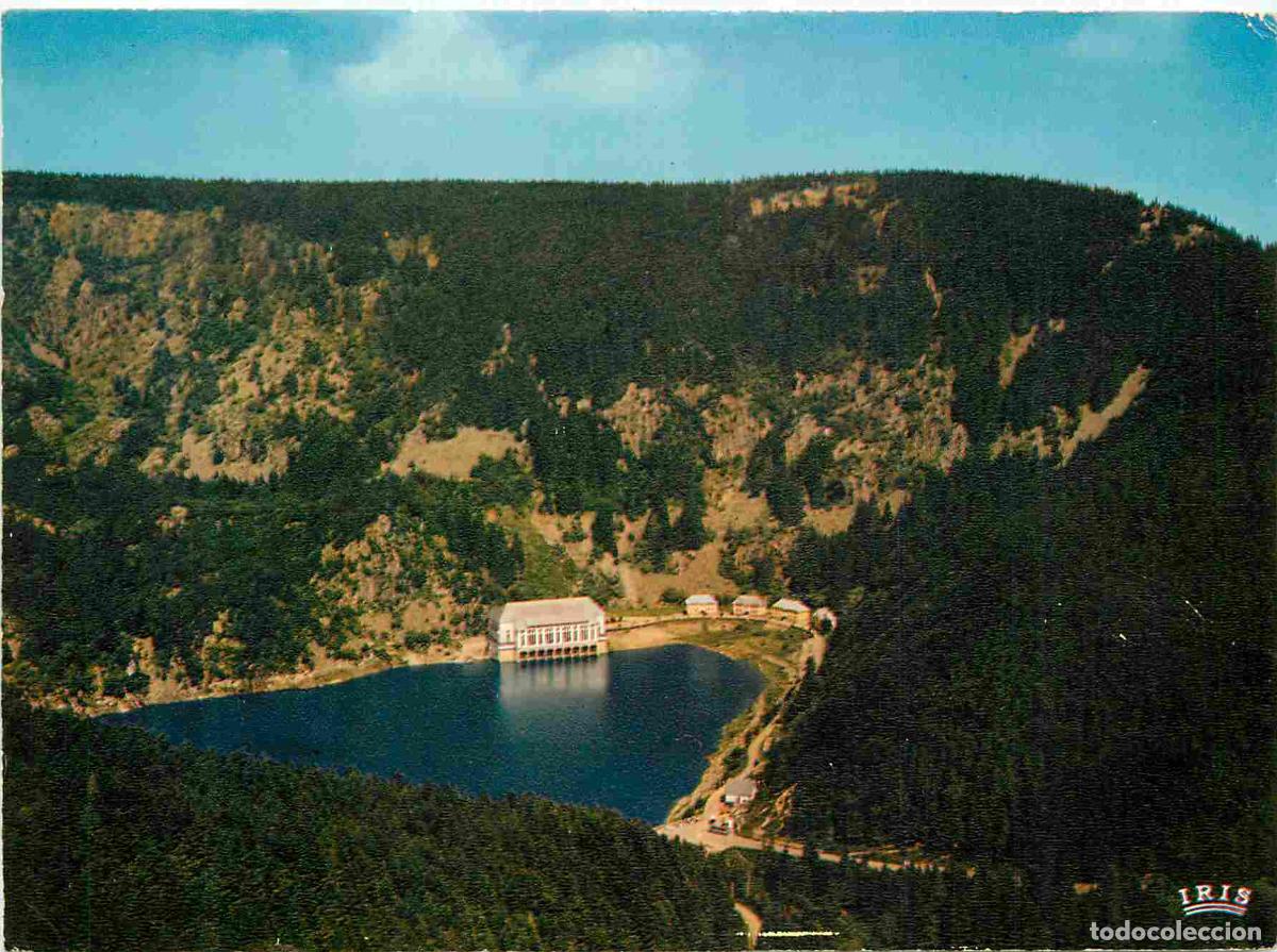 Postcards: Francia - Carte Postale - 68 - Le lac Noir - vue a&eacute;rienne - alt 954 m superficie 14 hect profondeur