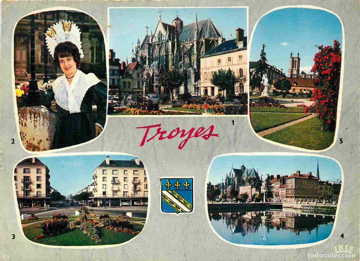 Postcards: Francia - Carte Postale - 10 - Troyes - Multivues - Eglise urbain iv et jardin de la pr&eacute;fecture cham