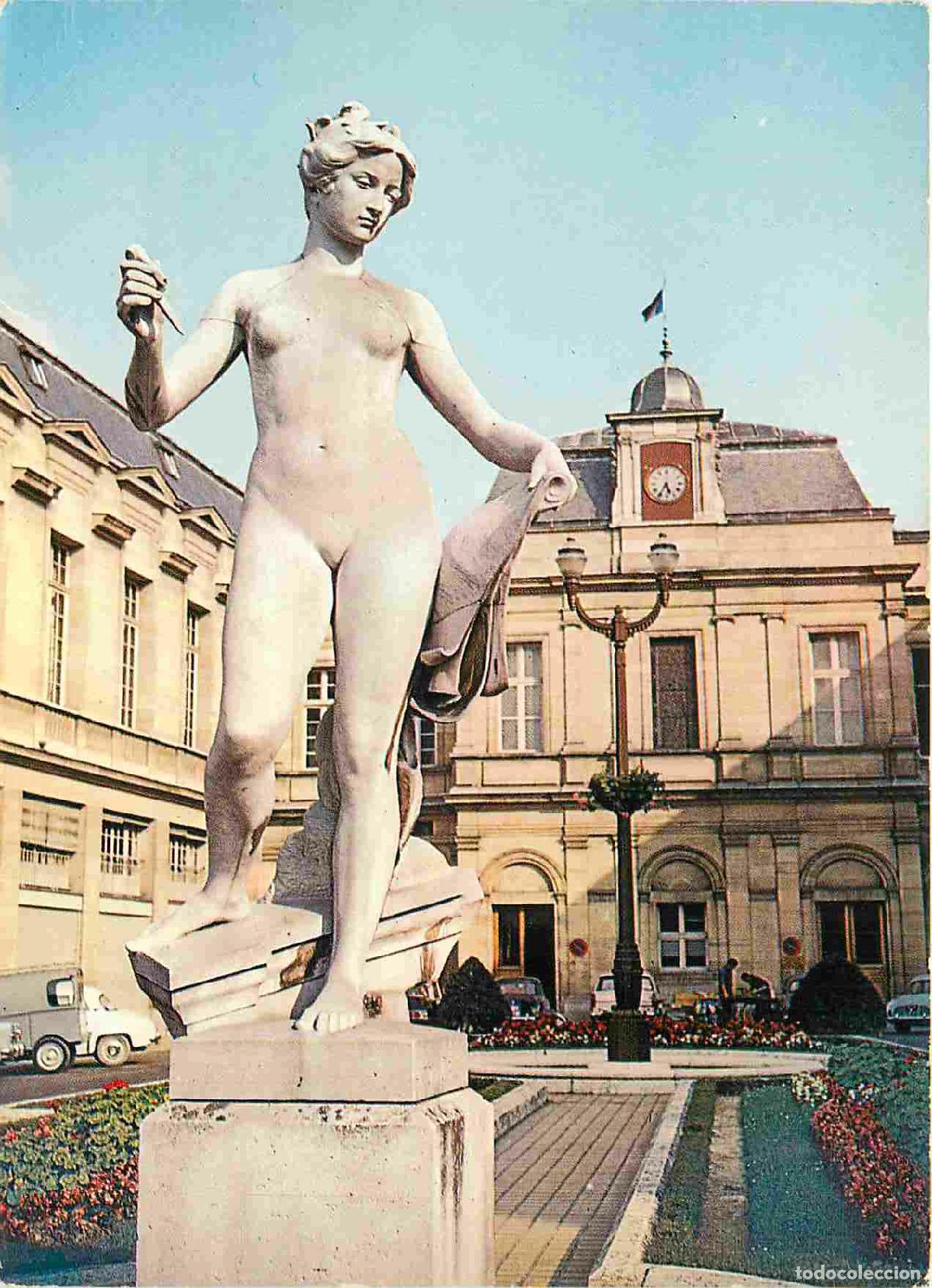 Postcards: Francia - Carte Postale - 10 - Troyes - Statue de l'Architecture Jardin de l'H&ocirc;tel de Ville - CPM -