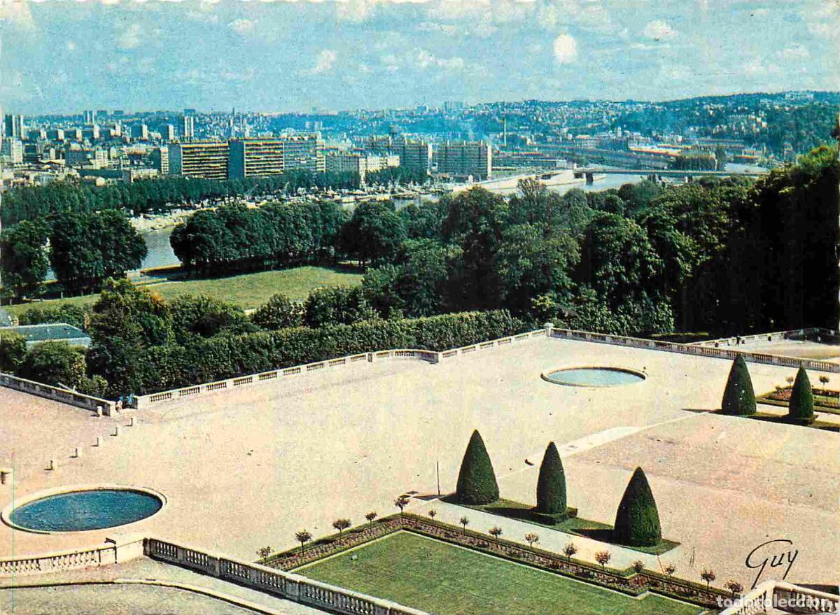 Postcards: Francia - Carte Postale - 92 - Saint-cloud - Le parc la terrasse et la vall&eacute;e de la Seine - Carte de