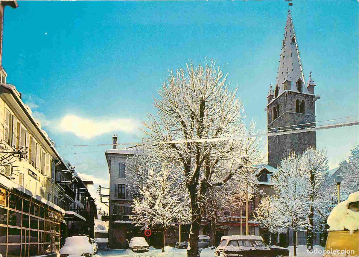 Postcards: Francia - Carte Postale - 04 - Barcelonnette - La place manuel et la tour cardinalis en hiver - Auto