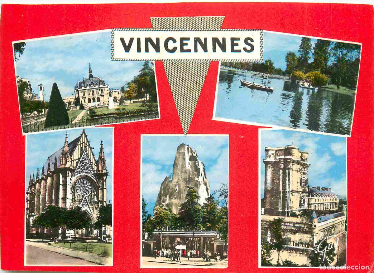 Postkarten: Francia - Carte Postale - 94 - Vincennes - Multivues - L hotel de ville le lac daumesnil la ste-chap