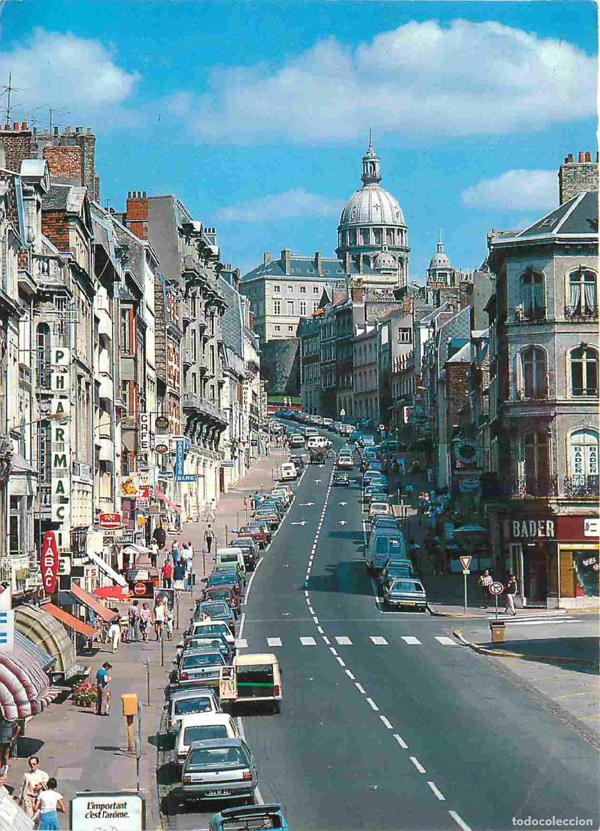 Postkarten: Francia - Carte Postale - 62 - Boulogne-sur-mer - La grande rue Le petit train touristique et la cat