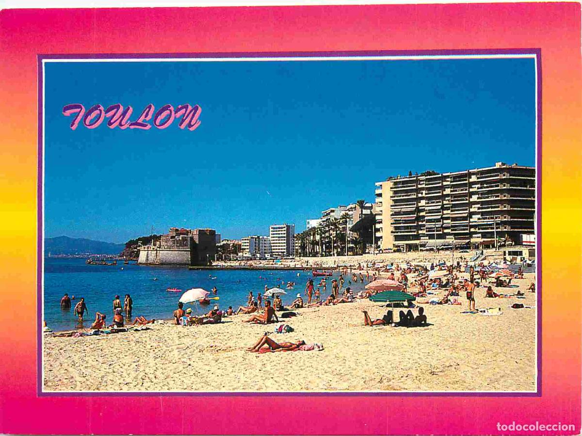 Postkarten: Francia - Carte Postale - 83 - Toulon - Plage et fort st-louis du mourillon - Femme en maillot de ba