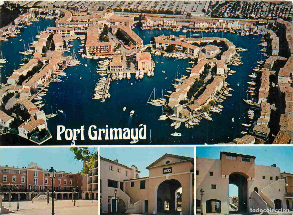 Postkarten: Francia - Carte Postale - 83 - Port grimaud - Multivues - Cit&eacute; lacustre r&eacute;alis&eacute;e par &eacute;tige et manera