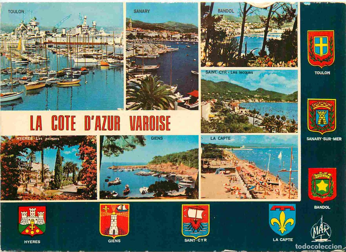 Postcards: Francia - Carte Postale - 83 - Var - La c&ocirc;te d azur varoise - Multivues - hy&egrave;res les palmiers giens