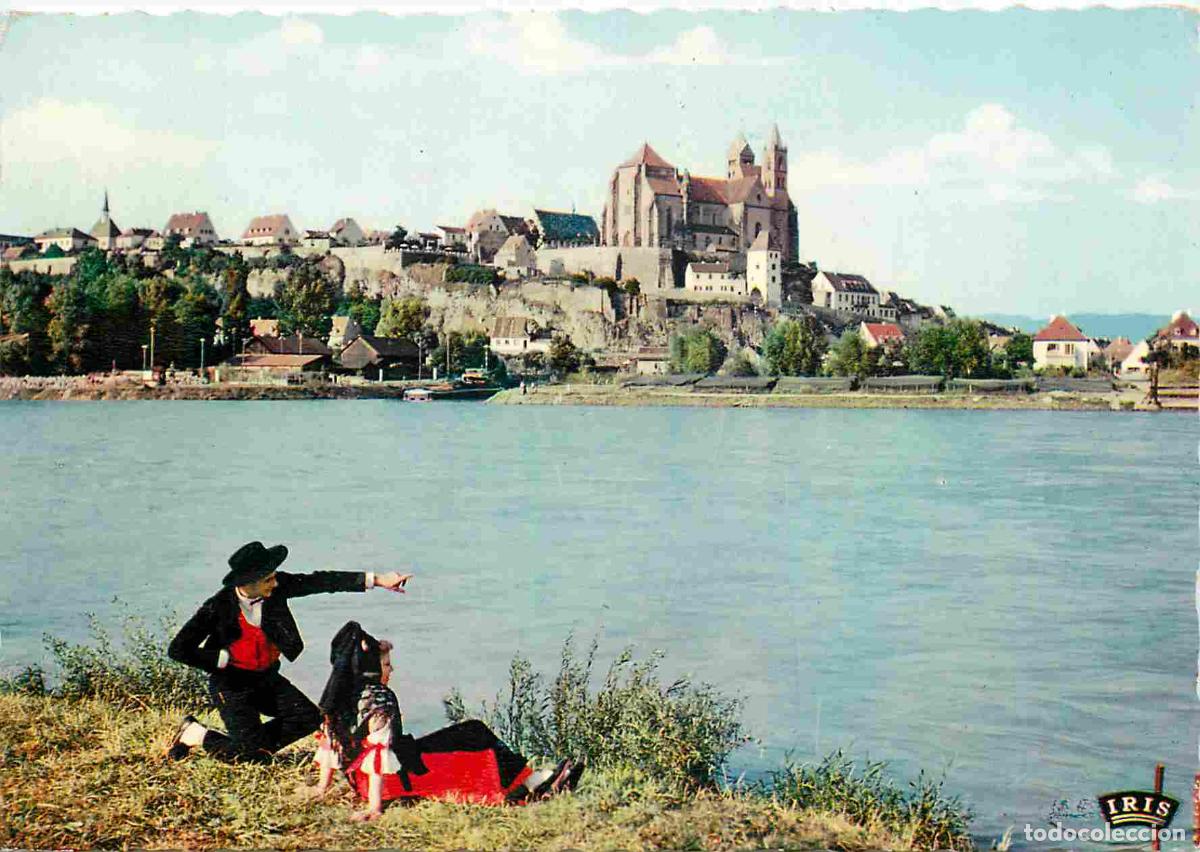 Postcards: Francia - Carte Postale - 68 - Neuf-brisach - Le Rhin et vieux-brisach - Folklore - Carte dentel&eacute;e -