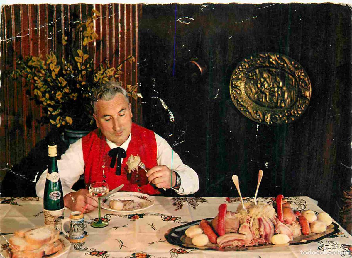 Postkarten: Francia - Carte Postale - 67 - Dambach-la-ville - L'alsace gastronomique avec un petit vin d'alsace