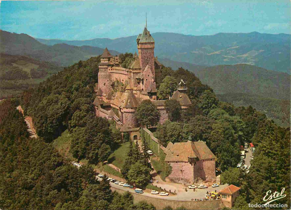 Postkarten: Francia - Carte Postale - 67 - Orschwiller - Haut-koenigsbourg - Vue a&eacute;rienne le ch&acirc;teau longtemps r