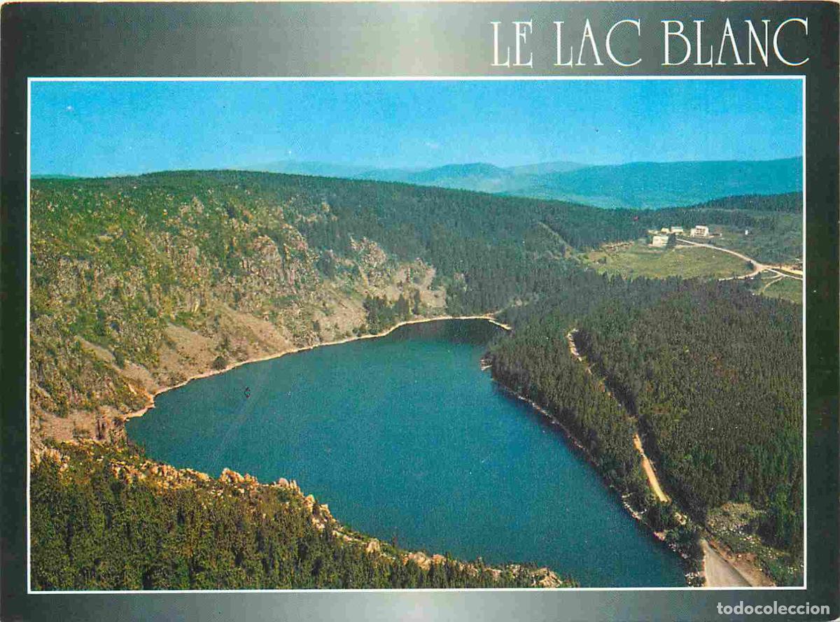 Postkarten: Francia - Carte Postale - 68 - Le lac blanc - vue a&eacute;rienne - altitude 1054 m superficie 20 ha profon