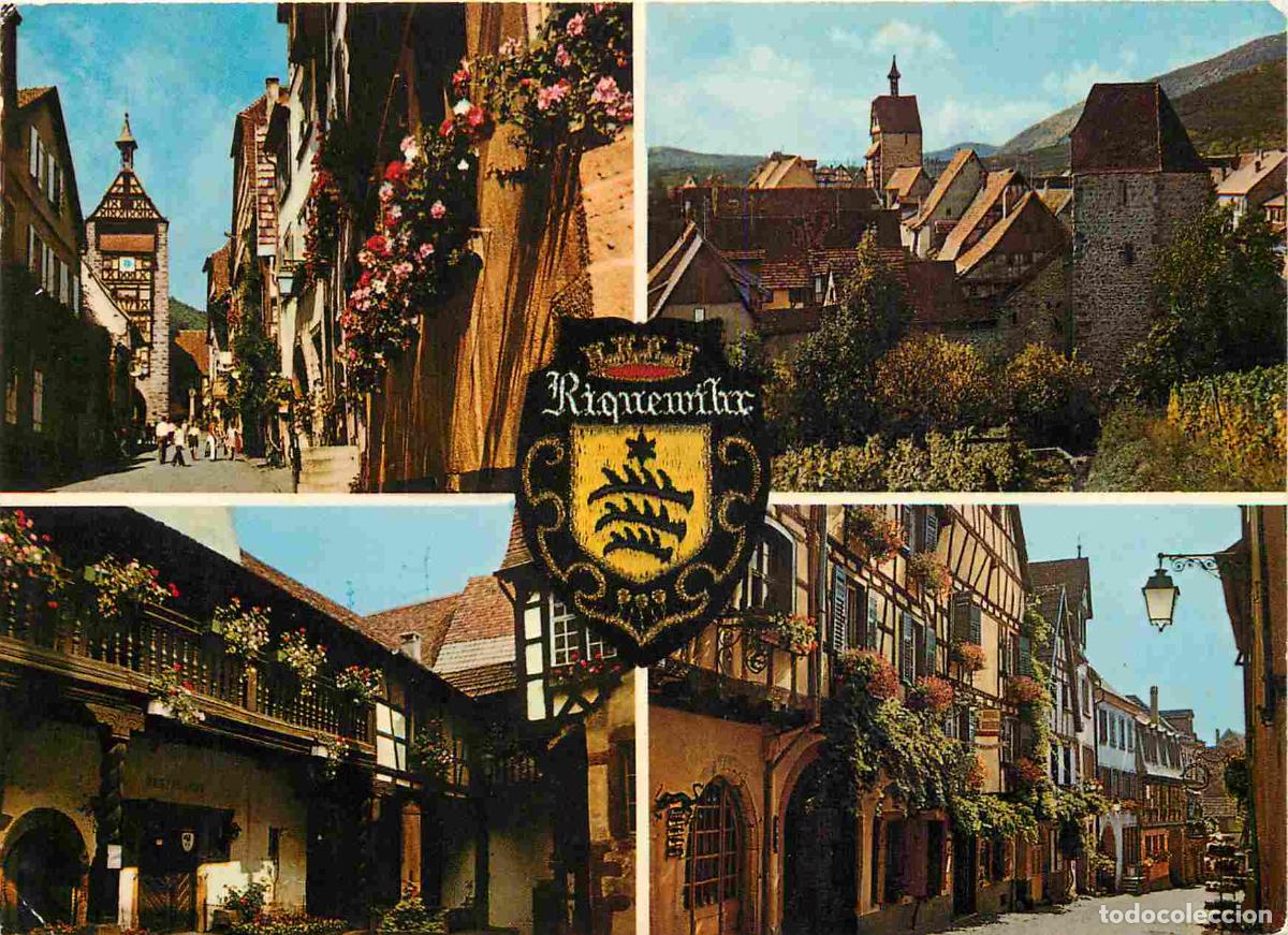 Postkarten: Francia - Carte Postale - 68 - Riquewihr - Multivues - La grand'rue avec le dolder xiiie s la vue su