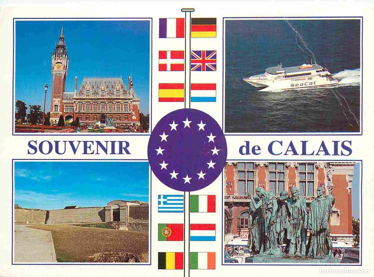 Postales: Francia - Carte Postale - 62 - Calais - Multivues - H&ocirc;tel de ville seacat la citadelle bourgeois - C