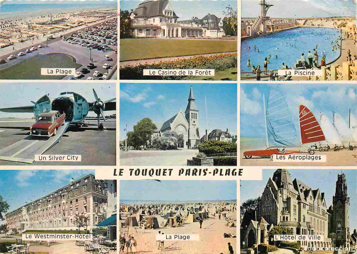 Postales: Francia - Carte Postale - 62 - Le Touquet - Multivues - La Plage Le Casino de la For&ecirc;t La Piscine Un