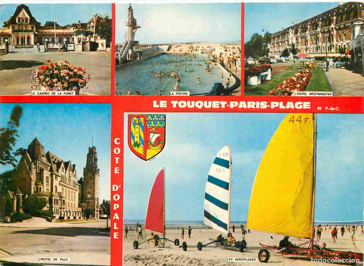 Postales: Francia - Carte Postale - 62 - Le Touquet-paris-plage - Multivues - C&ocirc;te d'opale Le casino de la for