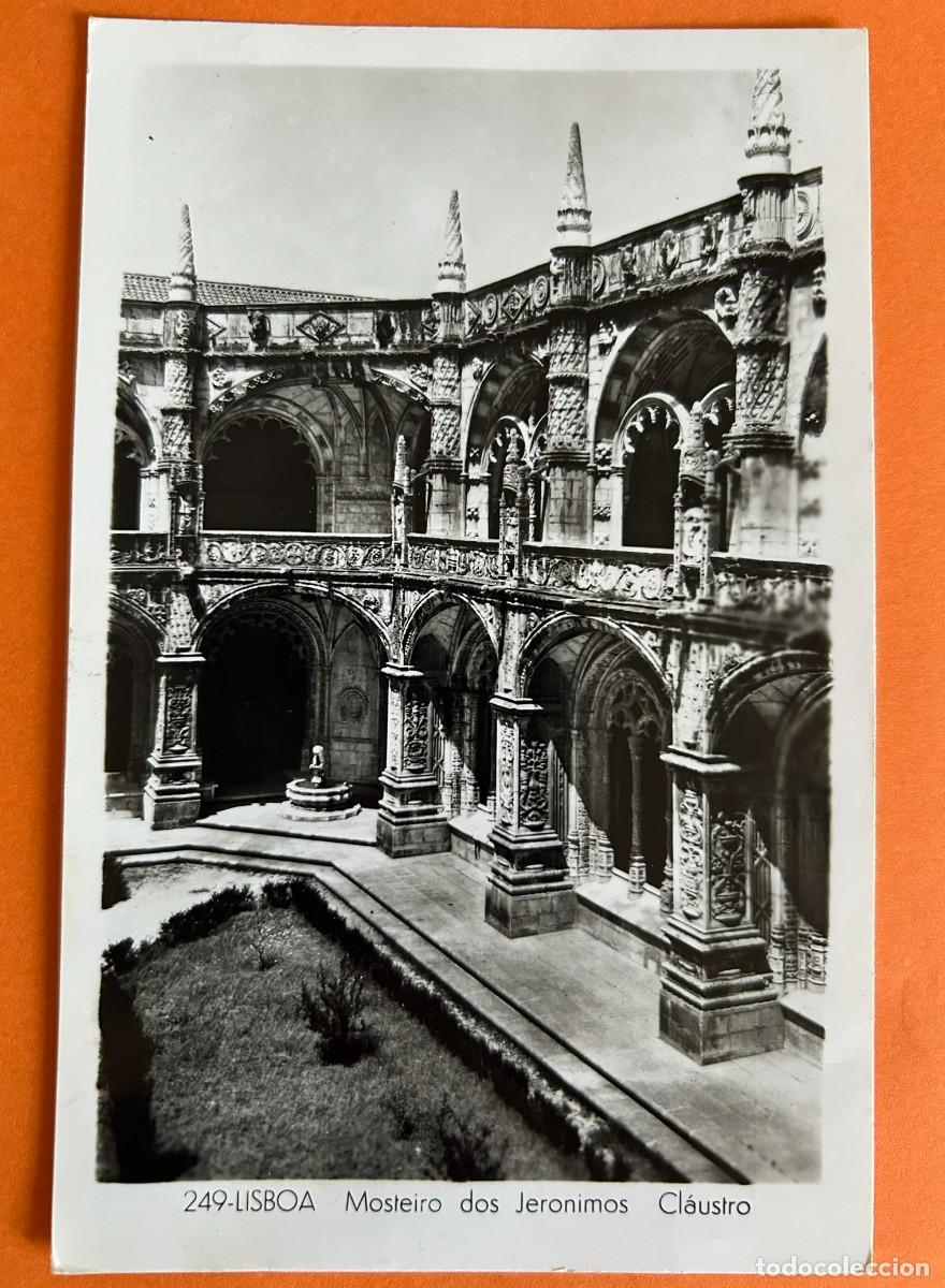 Postales: POSTAL PORTUGAL 249 LISBOA CLAUSTRO MOSTEIRO DOS JERONIMOS - DULIA - CIRCULADA 1963 SELLO ESCUTISMO