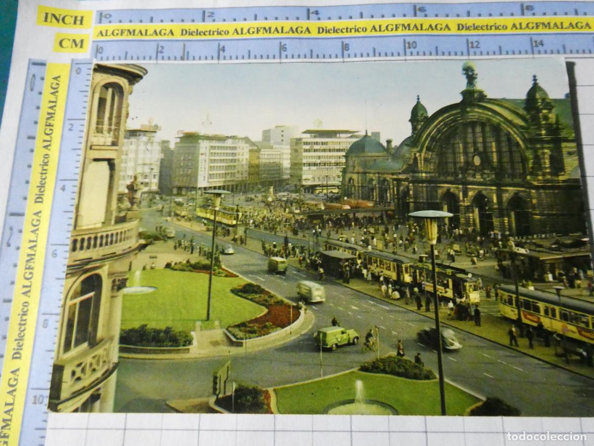Postales: POSTAL DE ALEMANIA. FRANKFURT AM MAIN TRANV&Iacute;AS ESTACI&Oacute;N FERROCARRILES. 4688
