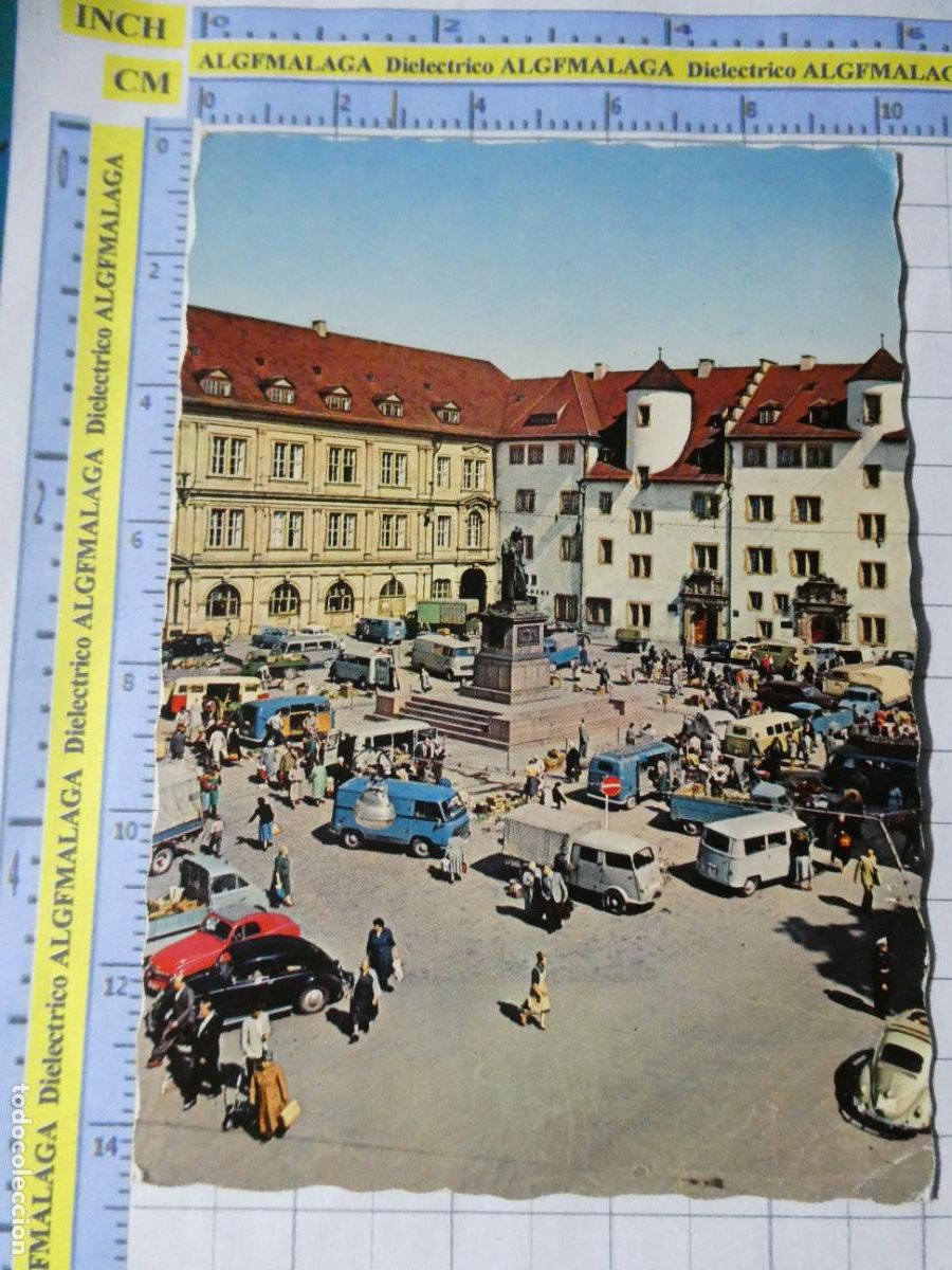 Postales: POSTAL DE ALEMANIA. STUTTGART SCHILLERPLATZ FURGONETAS MERCADILLO. 4691