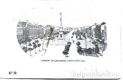 Cartes Postales: Portugal & Marcofilia, Lisboa, Avenida Libertad, Ed. Santos & Magalh&atilde;es, Lisboa 1908 (20)