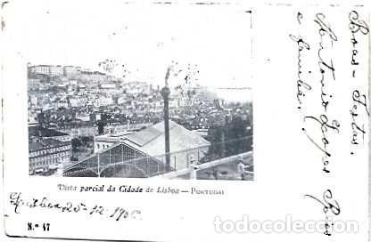 Postkarten: Portugal & Marcofilia, Lisboa, Vista de la ciudad de Lisboa, Ed. Santos y Magalhaes, Lisboa 1906 (47