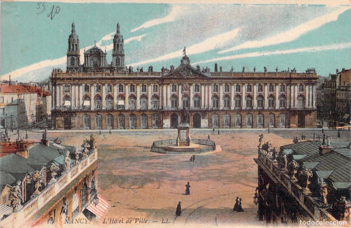 Postcards: Postal Nancy L'H&ocirc;tel de Ville Plaza Stanislas Francia