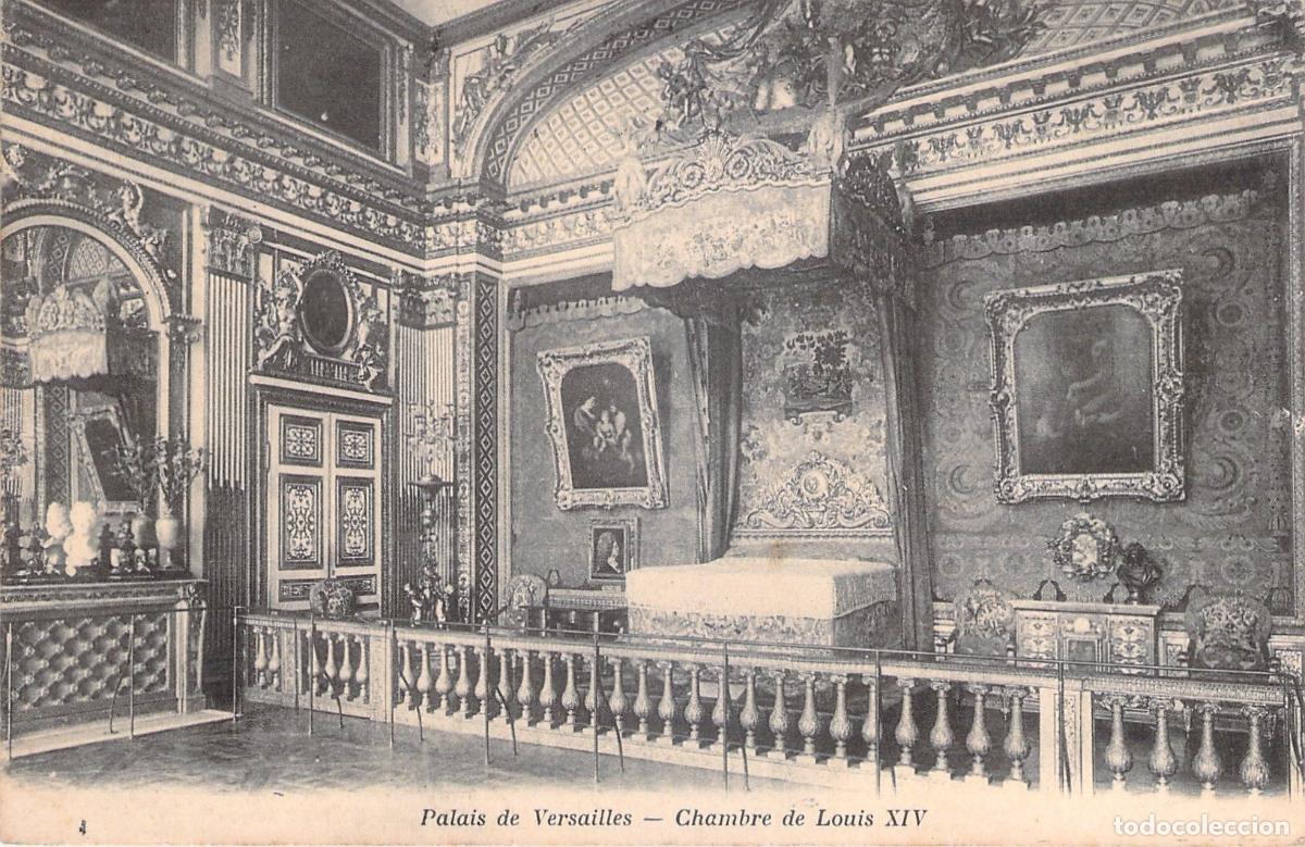Postcards: Postal del Palacio de Versalles, C&aacute;mara de Luis XIV, Francia