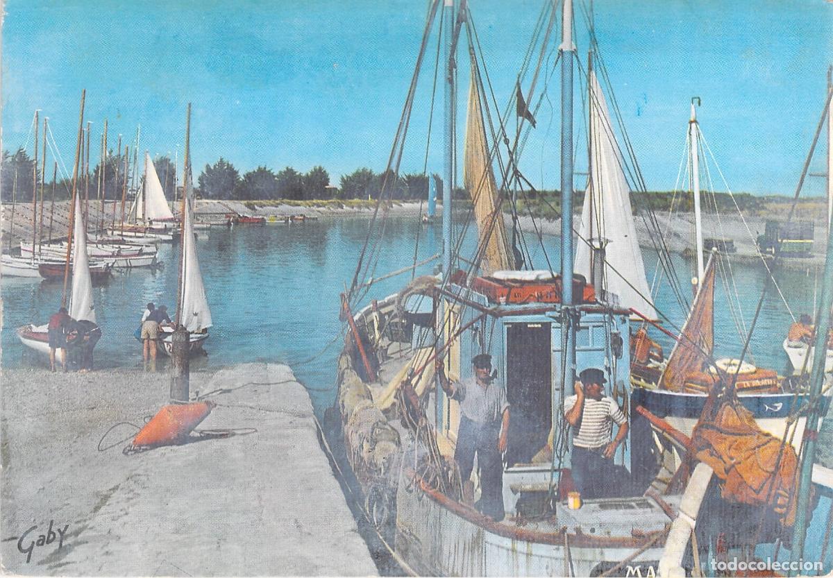 Postcards: Postal del Puerto de Ars en la Isla de R&eacute;, Francia con Barcos