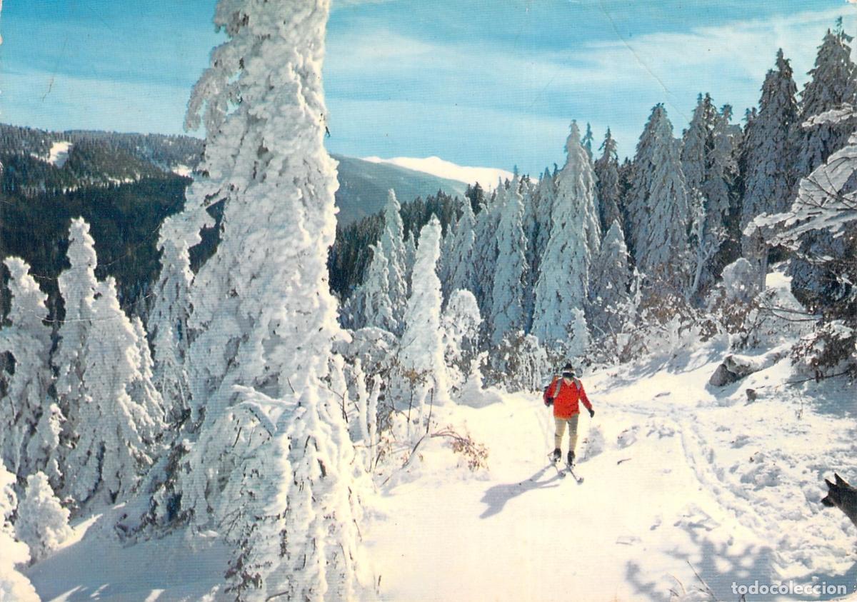 Postkarten: Postal de Esqu&iacute; de Fondo en los Alpes de Saint-Gervais-les-Bains