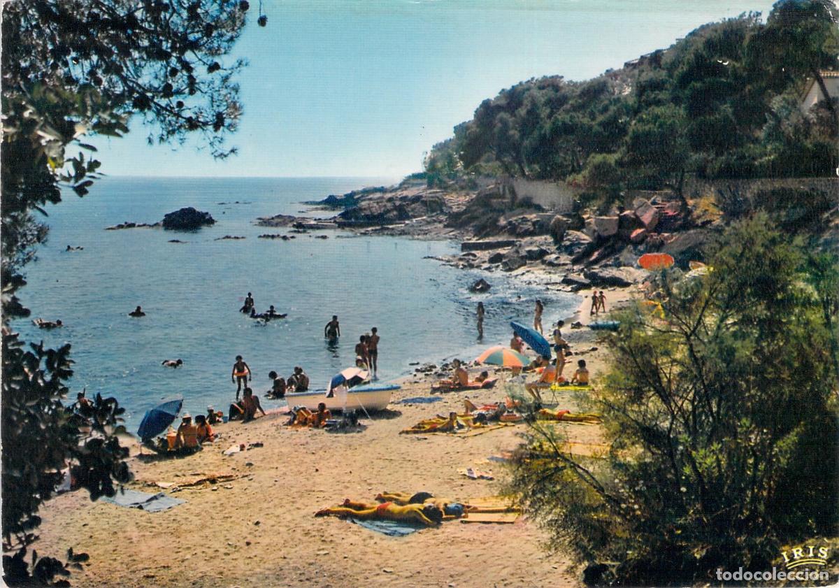 Postkarten: Postal Playa de Aiguebonne en Boulouris Saint-Rapha&euml;l Costa Azul