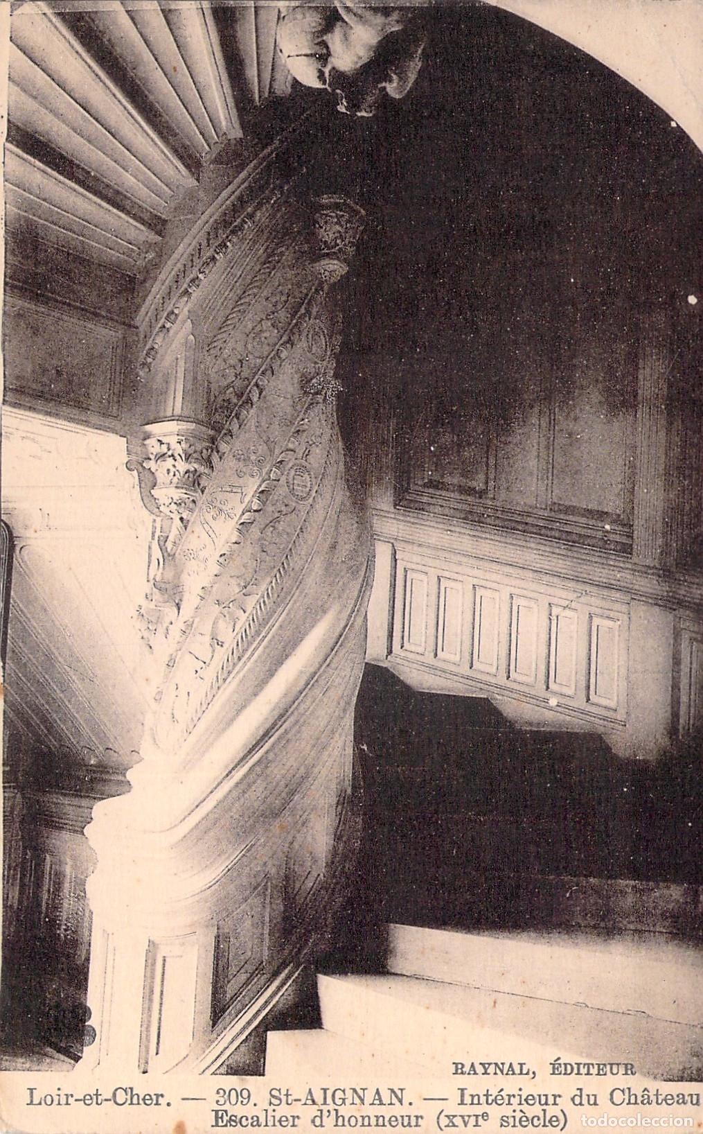 Cartoline: Postal Castillo de Saint-Aignan Escalera de Honor