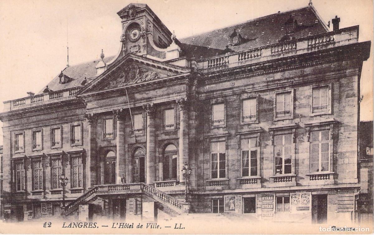 Postcards: Postal de Langres - L'H&ocirc;tel de Ville, Francia