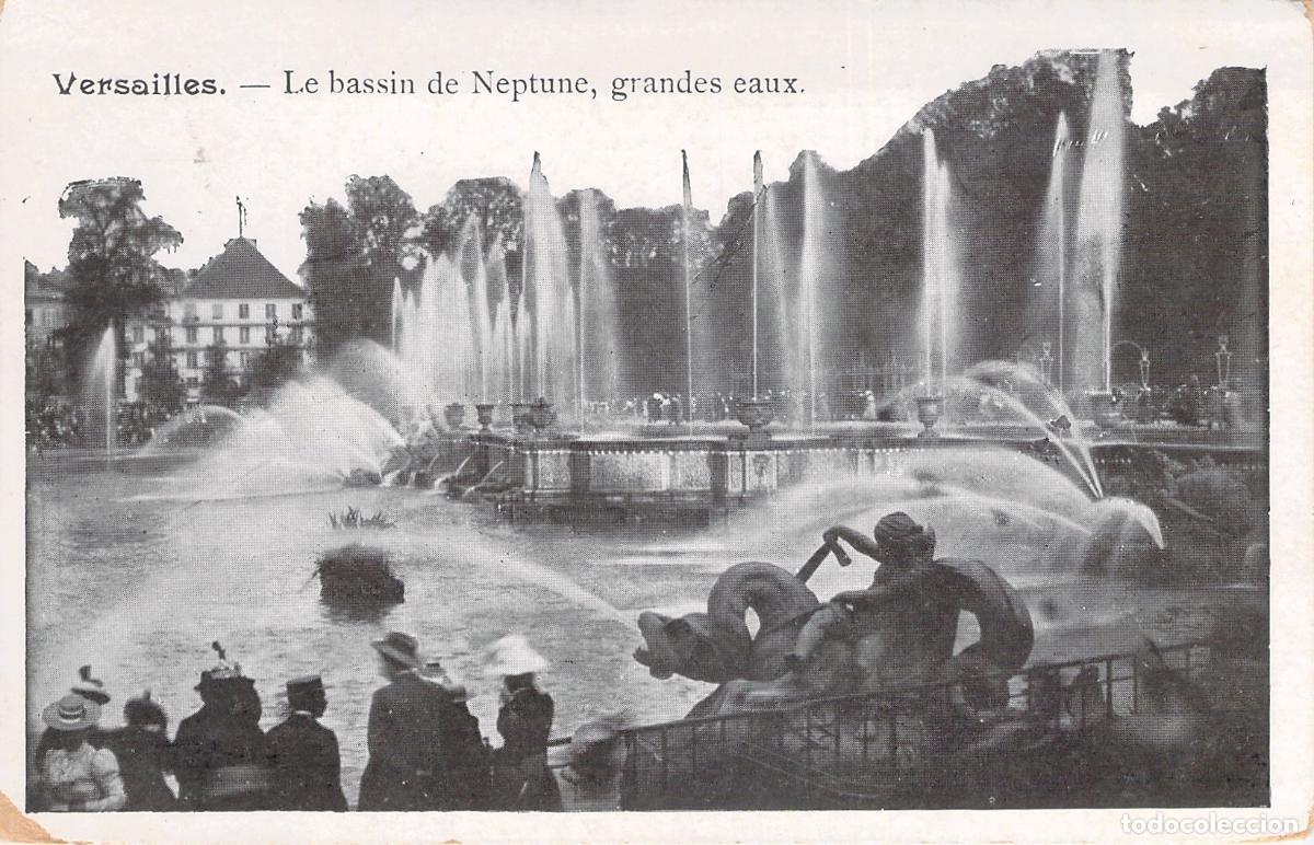 Postales: Postal Estanque de Neptuno en Versalles con Grandes Aguas