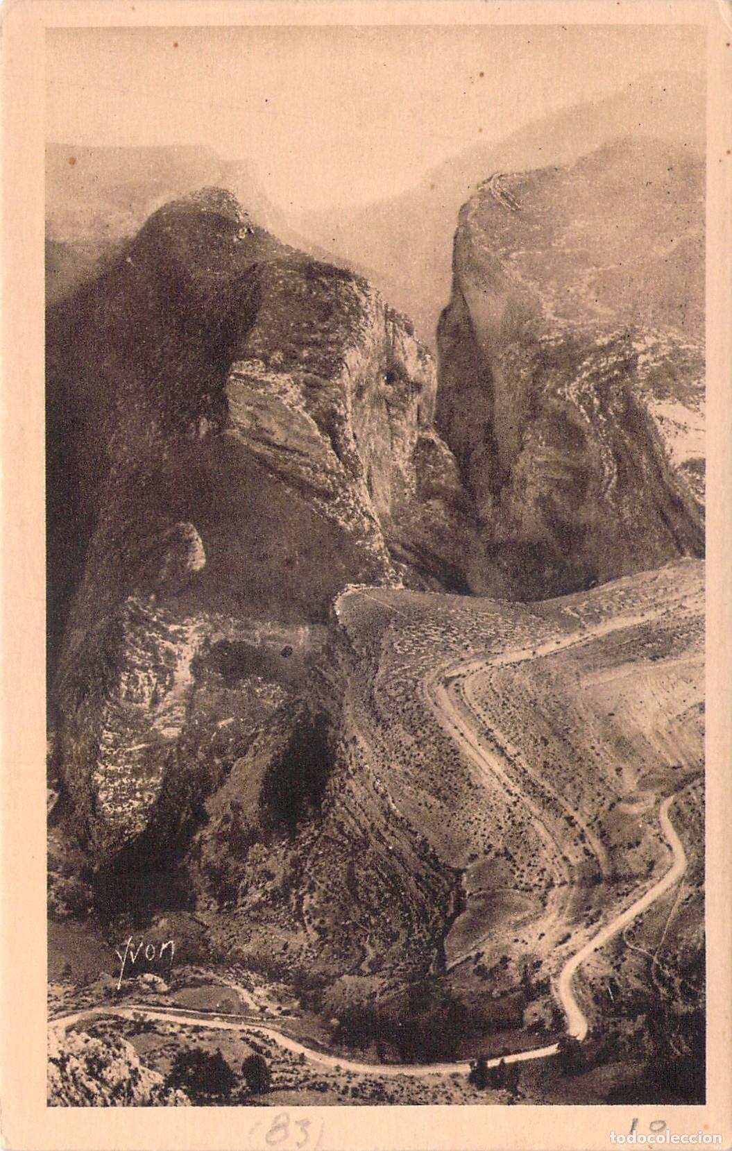 Postales: Postal Ca&ntilde;&oacute;n del Verdon desde el Pueblo de Rougon Francia